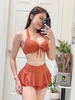 Bikini 2M áo nơ ngực mix váy