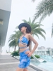 Bikini 3 mảnh váy lưới sexy