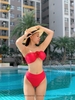 Alina Bikini Set | đồ bơi nữ hai mảnh cạp cao tặng kèm hoa rời đính áo | DỨA BIKINI & SPORTWEAR