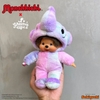 Monchhichi x Greenie & Elfie ( Purple )