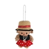 MONCHHICHI BEBICHHICHI RED DOTS GIRL KEYCHAIN