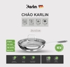 Chảo Karlin chống dính tự nhiên P4 -đáy 4 lớp – đường Kính 24 cm- Tặng Kéo - Hàng chính hãng, bảo hành 24 tháng
