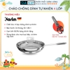 Chảo Karlin chống dính tự nhiên P4 -đáy 4 lớp – đường Kính 24 cm- Tặng Kéo - Hàng chính hãng, bảo hành 24 tháng