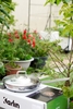 Chảo Karlin chống dính tự nhiên P4 -đáy 4 lớp – đường Kính 24 cm- Tặng Kéo - Hàng chính hãng, bảo hành 24 tháng