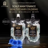 Nhuộm đen tóc hoa cúc Nhuộm đen phủ bạc Hoa cúc không dính da đầu Mùi thơm dễ chịu dung tích 420mlx2