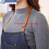 Tạp Dề Cắt Tóc Vải Denim Jeans Cho Barbershop