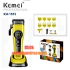 Tông Đơ Kemei 1593 Cao Cấp Tốc Độ 8000 Vòng/Phút, Lưỡi DLC Chống Nóng, Pin Khỏe