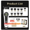 Tông Đơ Kemei 1593 Cao Cấp Tốc Độ 8000 Vòng/Phút, Lưỡi DLC Chống Nóng, Pin Khỏe