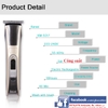 Tông Đơ Cắt Tóc Gia Đình Kemei Km 5017 Xạc Pin