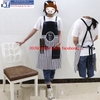 Tạp Dề Sọc Trắng Đen Cắt Tóc Nam Barber