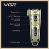 Tông Đơ Cắt Tóc VGR V-005 Lưỡi Đơn Thép Không Gỉ, Kim Loại Nguyên Khối