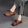 GIÀY DA BÒ HANDMADE ĐẾ CAO SU G25 ( TẶNG VÒNG RETRO)