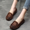 GIÀY DA BÒ HANDMADE ĐẾ CAO SU G16 ( TẶNG VÒNG RETRO)