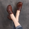 GIÀY DA BÒ HANDMADE ĐẾ CAO SU G12 ( TẶNG VÒNG RETRO)
