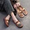GIÀY DA BÒ HANDMADE ĐẾ CAO SU G29 ( TẶNG VÒNG RETRO)