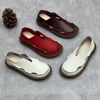 GIÀY DA BÒ HANDMADE ĐẾ CAO SU G23 ( TẶNG VÒNG RETRO)