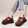 GIÀY DA BÒ HANDMADE ĐẾ CAO SU G47 ( TẶNG VÒNG RETRO)
