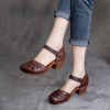 GIÀY DA BÒ HANDMADE ĐẾ CAO SU G51 (TẶNG VÒNG RETRO)
