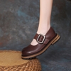 GIÀY DA BÒ HANDMADE ĐẾ CAO SU G57 (TẶNG VÒNG RETRO)