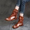 GIÀY DA BÒ HANDMADE ĐẾ CAO SU G14 ( TẶNG VÒNG RETRO)