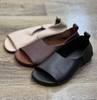 GIÀY DA BÒ HANDMADE ĐẾ CAO SU G01 ( TẶNG VÒNG RETRO)