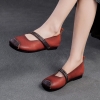 GIÀY DA BÒ HANDMADE ĐẾ CAO SU G28 ( TẶNG VÒNG RETRO)