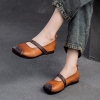 GIÀY DA BÒ HANDMADE ĐẾ CAO SU G28 ( TẶNG VÒNG RETRO)