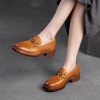 GIÀY DA BÒ HANDMADE ĐẾ CAO SU G27 ( TẶNG VÒNG RETRO)