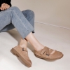 GIÀY DA BÒ HANDMADE ĐẾ CAO SU G40 ( TẶNG VÒNG RETRO)