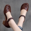 GIÀY DA BÒ HANDMADE ĐẾ CAO SU G51 (TẶNG VÒNG RETRO)