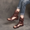 GIÀY DA BÒ HANDMADE ĐẾ CAO SU G14 ( TẶNG VÒNG RETRO)
