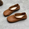 GIÀY DA BÒ HANDMADE ĐẾ CAO SU G17 ( TẶNG VÒNG RETRO)