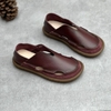 GIÀY DA BÒ HANDMADE ĐẾ CAO SU G23 ( TẶNG VÒNG RETRO)