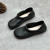 GIÀY DA BÒ HANDMADE ĐẾ CAO SU G17 ( TẶNG VÒNG RETRO)