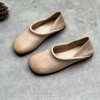 GIÀY DA BÒ HANDMADE ĐẾ CAO SU G17 ( TẶNG VÒNG RETRO)