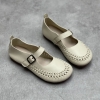 GIÀY DA BÒ HANDMADE ĐẾ CAO SU G02 ( TẶNG VÒNG RETRO)
