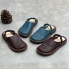 GIÀY DA BÒ HANDMADE ĐẾ CAO SU G03 ( TẶNG VÒNG RETRO)