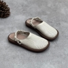 GIÀY DA BÒ HANDMADE ĐẾ CAO SU G03 ( TẶNG VÒNG RETRO)