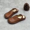 GIÀY DA BÒ HANDMADE ĐẾ CAO SU G03 ( TẶNG VÒNG RETRO)