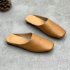GIÀY DA BÒ HANDMADE ĐẾ CAO SU G01 ( TẶNG VÒNG RETRO)