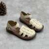 GIÀY DA BÒ HANDMADE ĐẾ CAO SU G06 ( TẶNG VÒNG RETRO)