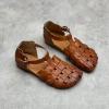 GIÀY DA BÒ HANDMADE ĐẾ CAO SU G07 ( TẶNG VÒNG RETRO)