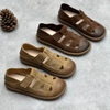 GIÀY DA BÒ HANDMADE ĐẾ CAO SU G19 ( TẶNG VÒNG RETRO)