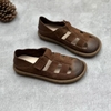 GIÀY DA BÒ HANDMADE ĐẾ CAO SU G19 ( TẶNG VÒNG RETRO)