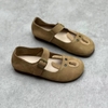 GIÀY DA BÒ HANDMADE ĐẾ CAO SU G21 ( TẶNG VÒNG RETRO)