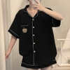 [Premium] [Jemcloset] JEHA - Set đồ bộ ngủ mùa hè áo tay ngắn + quần short form rộng chất vải cotton Hàn pha sợi spandex