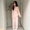 SET BỘ ĐỒ NGỦ QUẦN DÀI TAY DÀI FORM RỘNG CHẤT VẢI COTTON HÀN - PININ - 8224 - JEMCLOSET