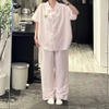 SET BỘ QUẦN DÀI + ÁO TAY NGẮN HOẠ TIẾT SỌC CHẤT ĐŨI SỌC HÀN FORM RỘNG - YOBE - 8208 - JEMCLOSET