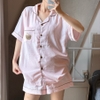 [Premium] [Jemcloset] JEHA - Set đồ bộ ngủ mùa hè áo tay ngắn + quần short form rộng chất vải cotton Hàn pha sợi spandex