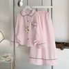 [Jemcloset] SET HENY - SET BỘ ĐỒ NGỦ QUẦN ÁO TAY DÀI CHẤM BI FORM RỘNG CHẤT VẢI ĐŨI HÀN -  HENY - 8249